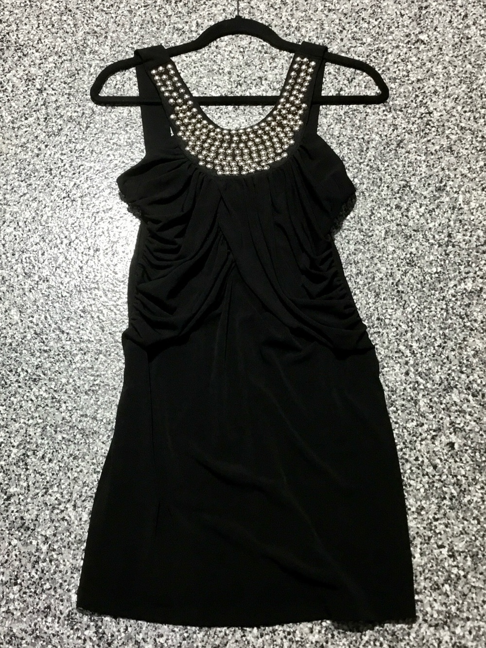 La Belle ✦ Bodycon Cocktail Black Mini Dress (M)